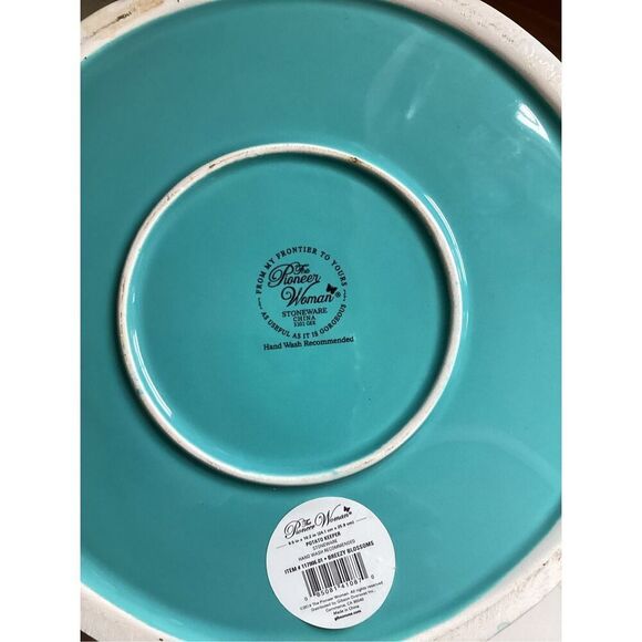 Pioneer Woman Breezy Blossoms Stoneware Potato Keeper 9.5” - Picture 7 of 9